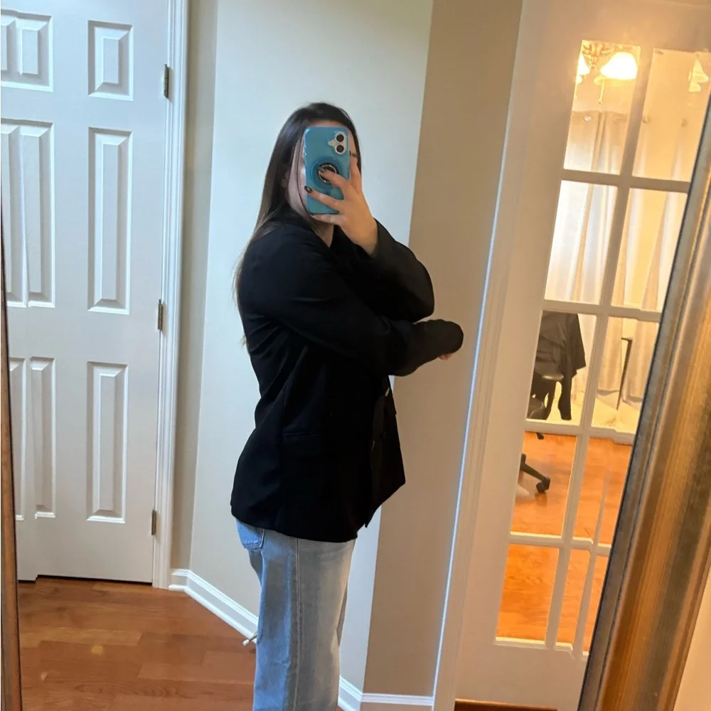 EUC Betabrand Double Breasted Blazer (Black) - Picture 5 of 5